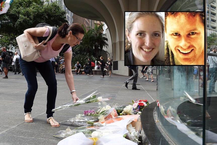 Flowers laid near scene of siege