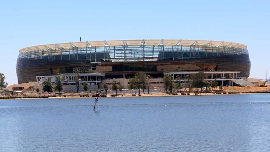 New Perth Stadium at Burswood.