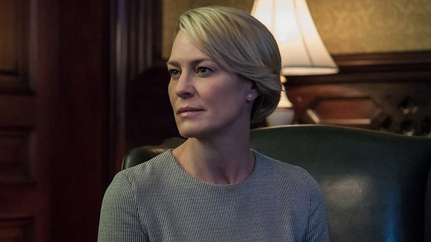The actor Robin Wright as Claire Underwood in Netflix series House of Cards.