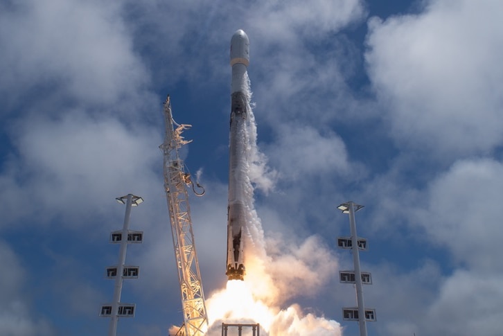 A SpaceX Falcon 9 lifts off from Vandenberg Air Force Base on May 22 carrying the GRACE-FO satellites