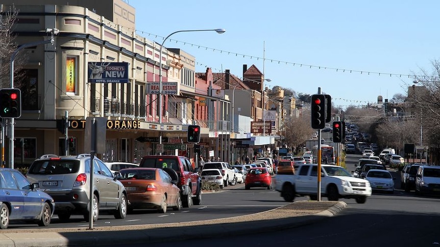 Orange's city street scape.