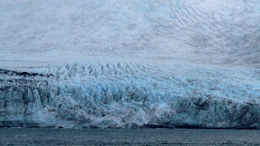 A glacier on Heard Island