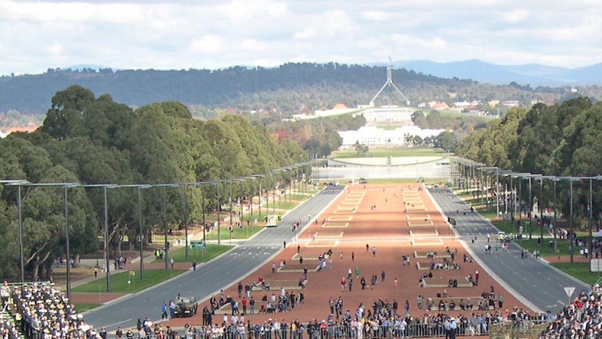 A crowd of 9,000 people attended the 2011 ANZAC Day march and memorial service at the Australian War Memorial in Canberra.