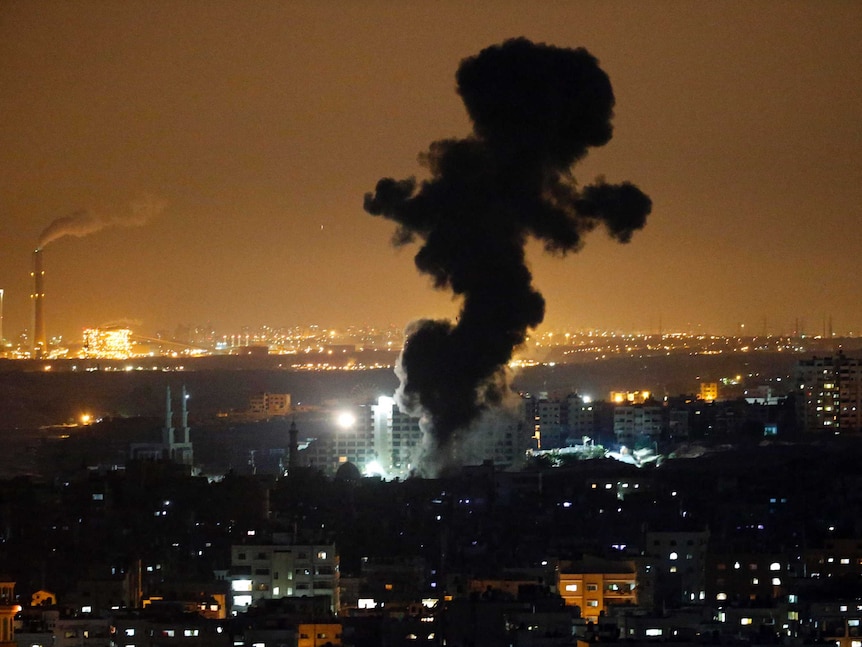 Israeli airstrike on Gaza City
