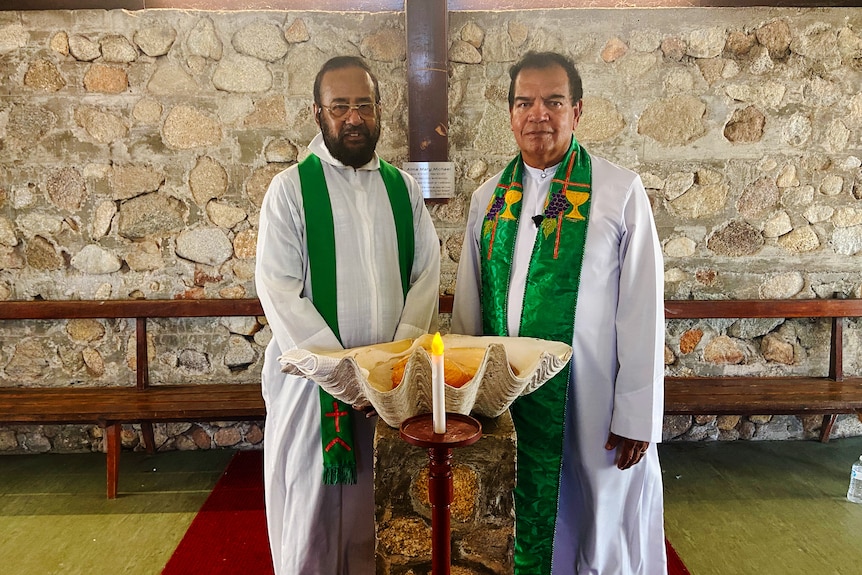 Two men in religious vestments.