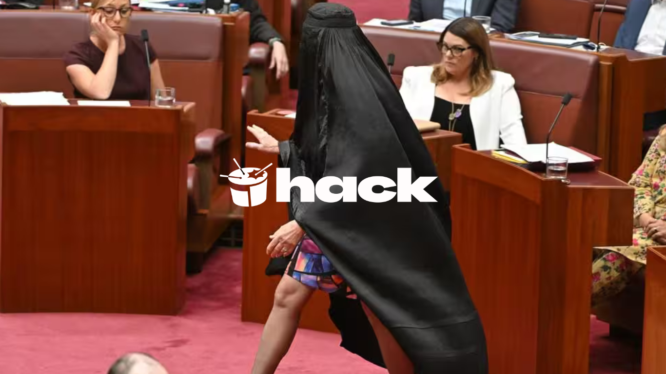 Pauline Hanson's burka stunt, taking on gambling ads + are cinemas back? Pauline Hanson's burka stunt, taking on gambling ads + are cinemas back?