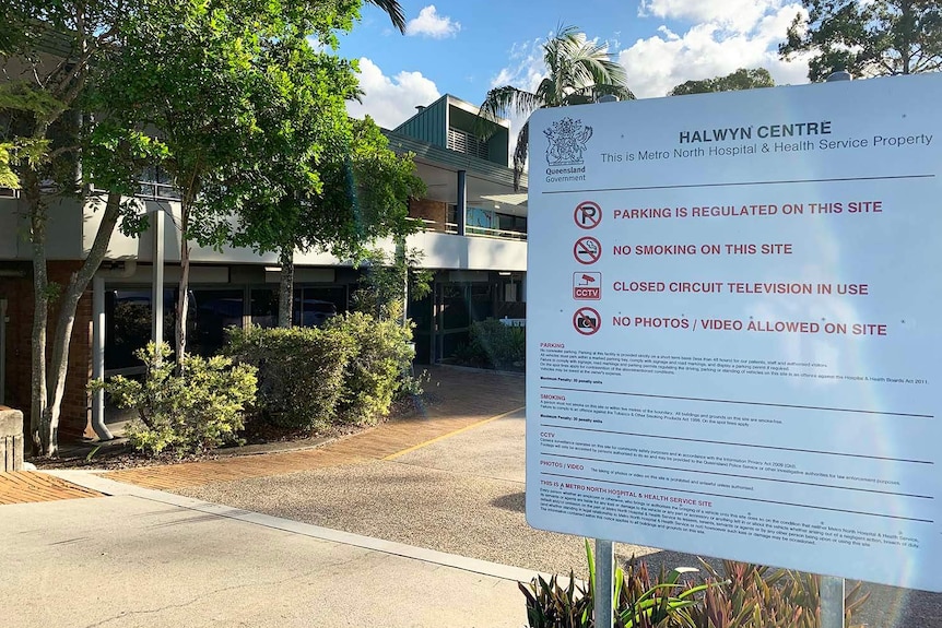 Sign and driveway at the Halwyn Centre at Red Hill in Brisbane on April 17, 2019.