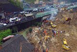 More than 300 people were evacuated after the landslide.