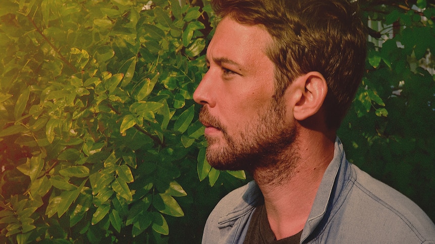 Robin Pecknold of Fleet Foxes stares off into the distance