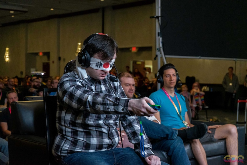 Viewers can donate money to set challenges for speedrunners — like playing the entire game blindfolded.