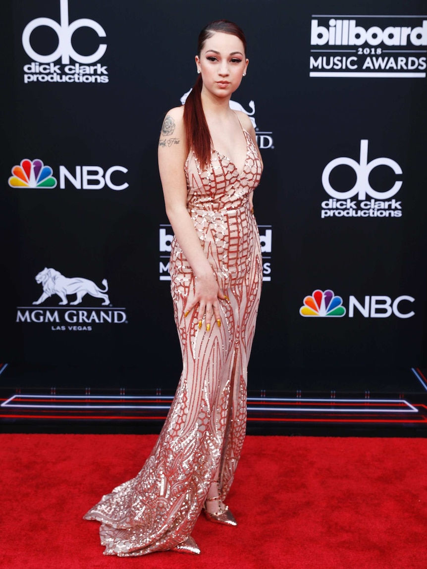A young woman on the red carpet