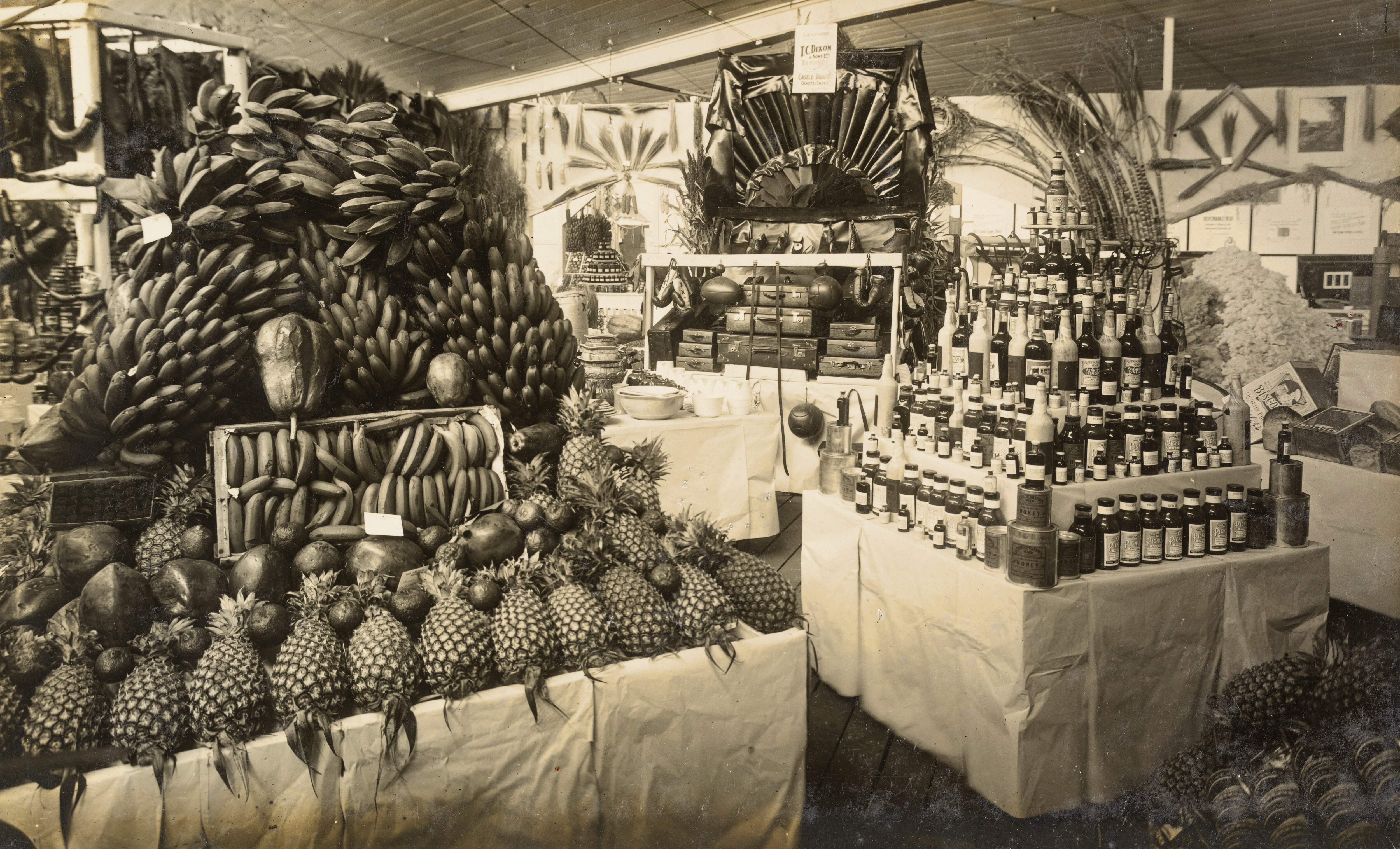 A black and white photo taken of the Brisbane Ekka in 1925