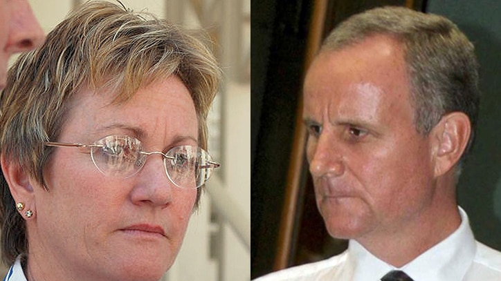 NT Speaker Kezia Purick (left) has ejected Attorney-General John Elferink from Parliament