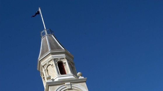 The clocktower of the Fremantle Town Hall