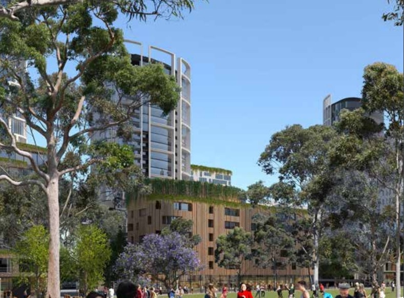 An artist's impression of a tower development.