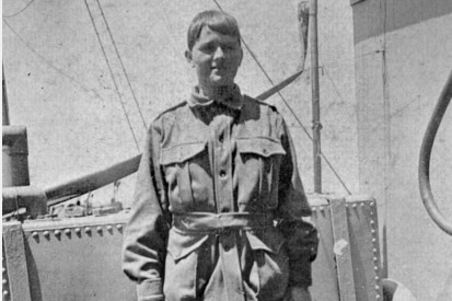 Stowaway Maud Butler on board ship