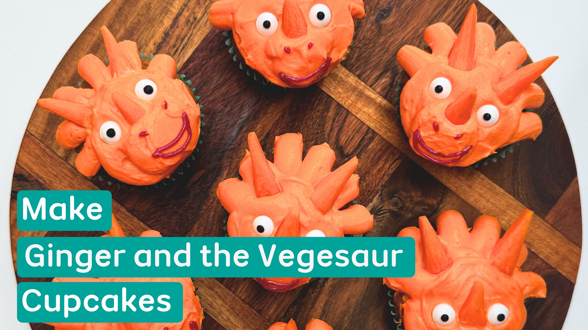 Ginger and the Vegesaurs Cupcakes - Hero Image