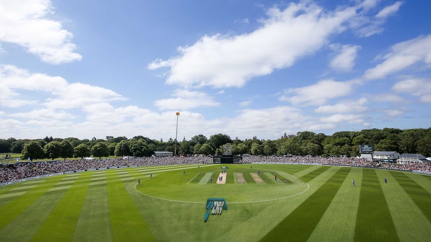 General view of Hagley Oval in Christchurch