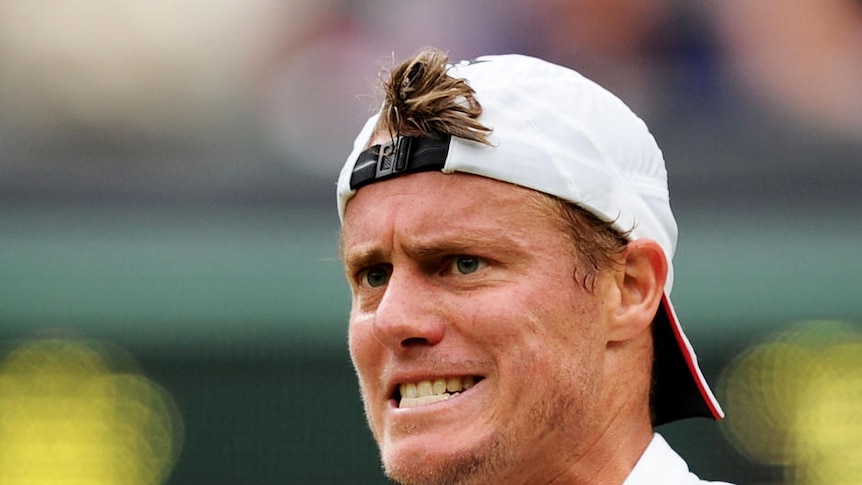 Tough break ... Lleyton Hewitt will open his Wimbledon campaign against Jo-Wilfried Tsonga.
