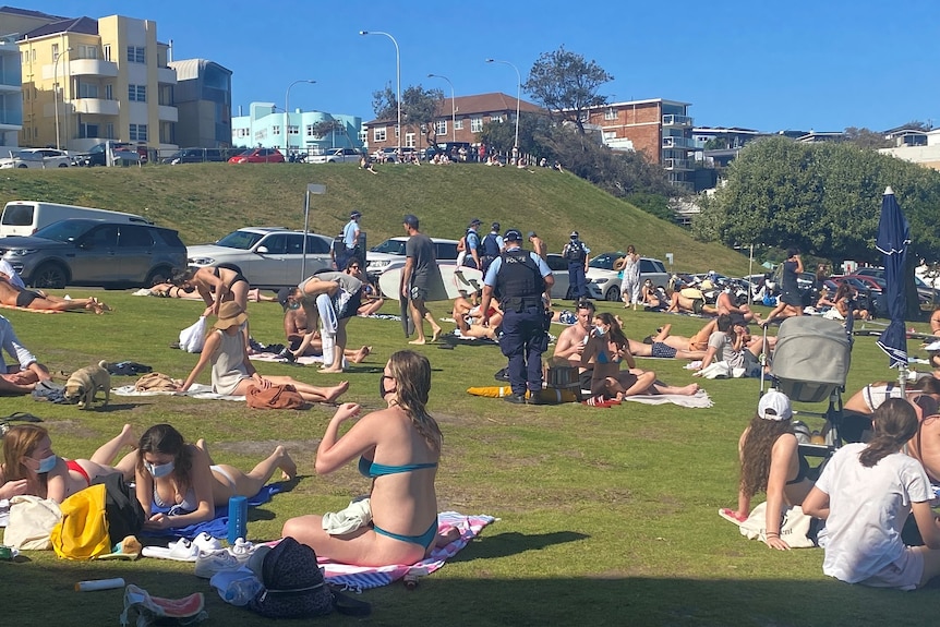 NSW Police at Bondi Beach Sunday