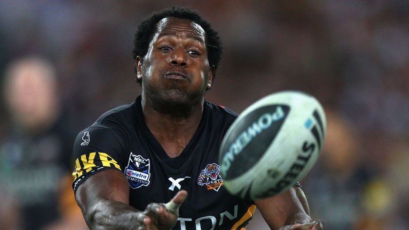 Robert Lui ran the show with aplomb for Wests Tigers (file photo).