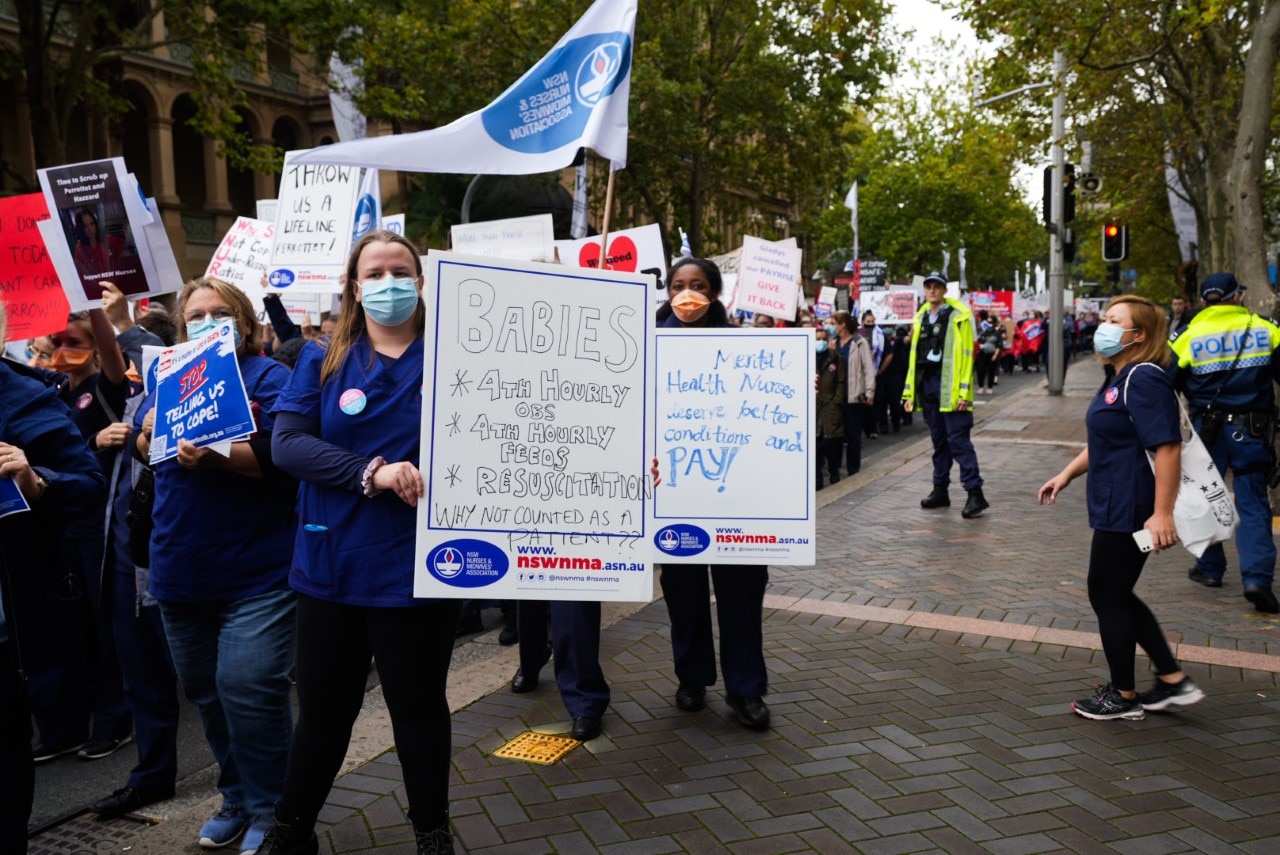 Thousands Of NSW Nurses Defy Strike Ban And Walk Off Job - ABC News