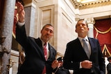 Prime Minister Tony Abbott tours the US Capitol building during his visit to Washington.