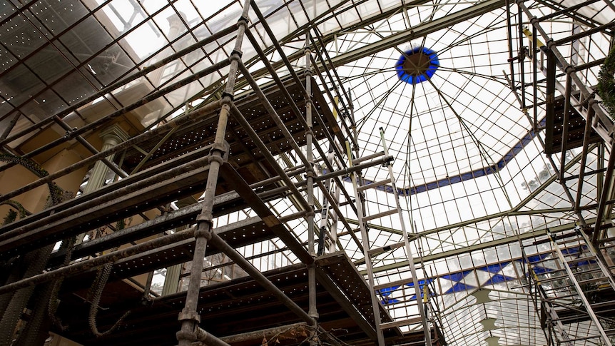 Interior of the Palm House in Adelaide