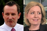 Composite headshots of Mark McGowan and Lisa Scaffidi