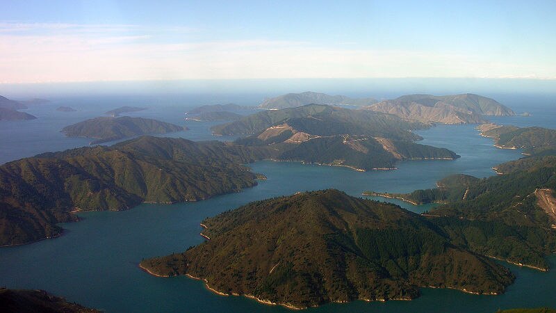 Tory Channel in New Zealand's Marlborough Sounds.