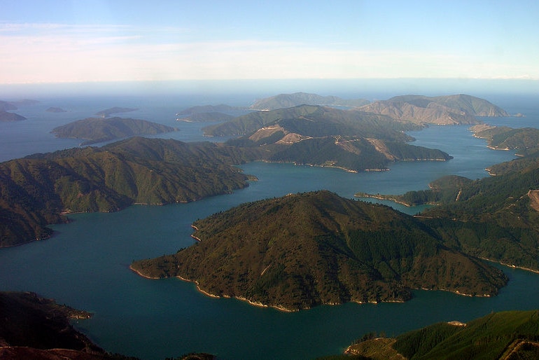 Tory Channel in New Zealand's Marlborough Sounds.