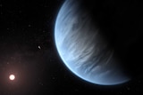 Artist's impression of super-Earth planet K2-18b