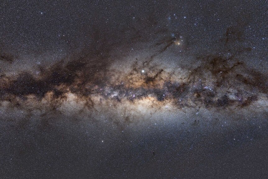 What the galactic centre of the Milky Way looks like in the visible spectrum.