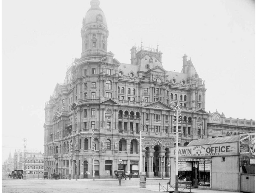 Historic photo of the Federal Coffee Palace in Melbourne