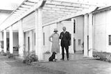 Stanley Melbourne and Ethel Bruce at The Lodge in Canberra, February 1928.