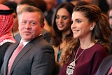Jordan's King Abdullah his wife Queen Rania