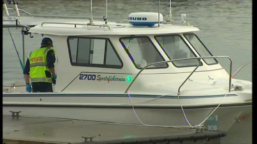 Police say fishermen pulled the two men from the water.