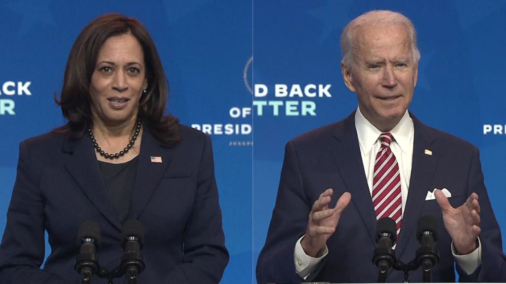 Kamala Harris and Joe Biden speak in Delaware after business leader ...