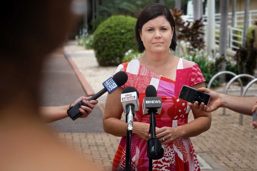 Health Minister Natasha Fyles in Darwin. 