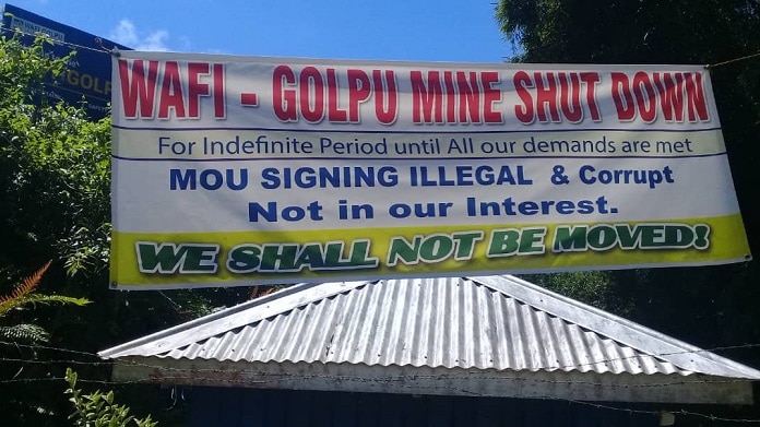 Morobe gavana itok ol hevi blong Wafi Golpu istap long han blong PNG gavman na mine developers. Photo: Mineral Policy Institute