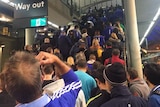 Crowds arrive at Sydney Olympic Park for Chelsea FC-Sydney FC match