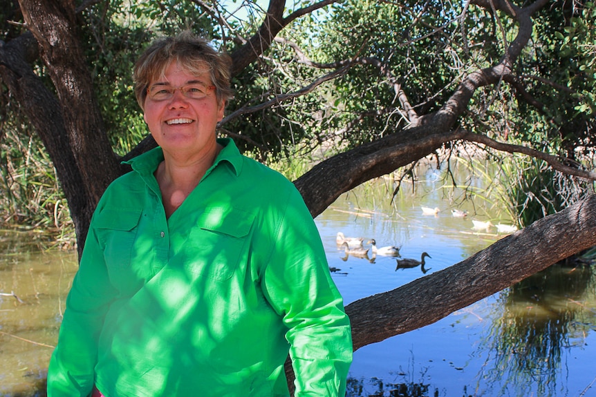 Darlene Taylor at Zonia Downs, near Julia Creek