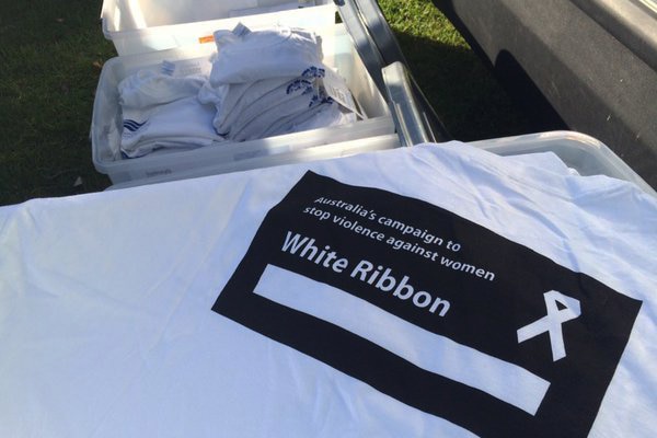 White Ribbon Day t-shirts