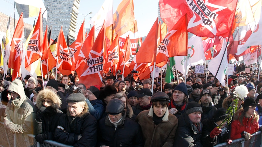 Protesters rally for fair elections in Moscow