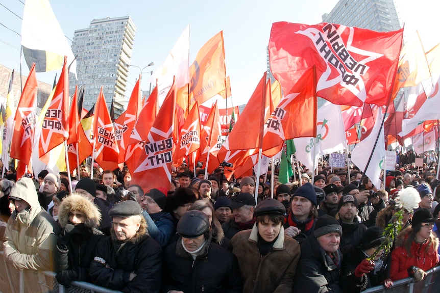 Protesters rally for fair elections in Moscow