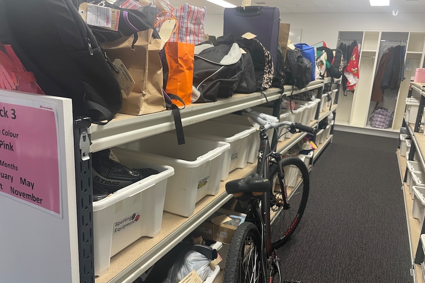 Lost property at Queensland Rail including bikes and bags