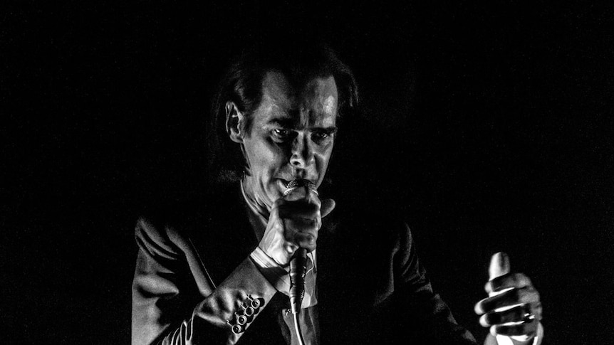 Australian singer songwriter Nick Cave in concert in Hobart, January 2016.