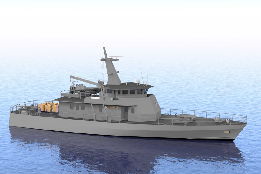 An image of the style of patrol boat the Tasmanian consortium wants to build to supply the Federal Government's patrol boat tender.