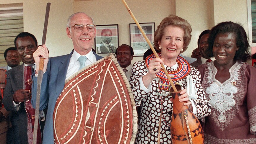 Margaret and Denis Thatcher in Nairobi.