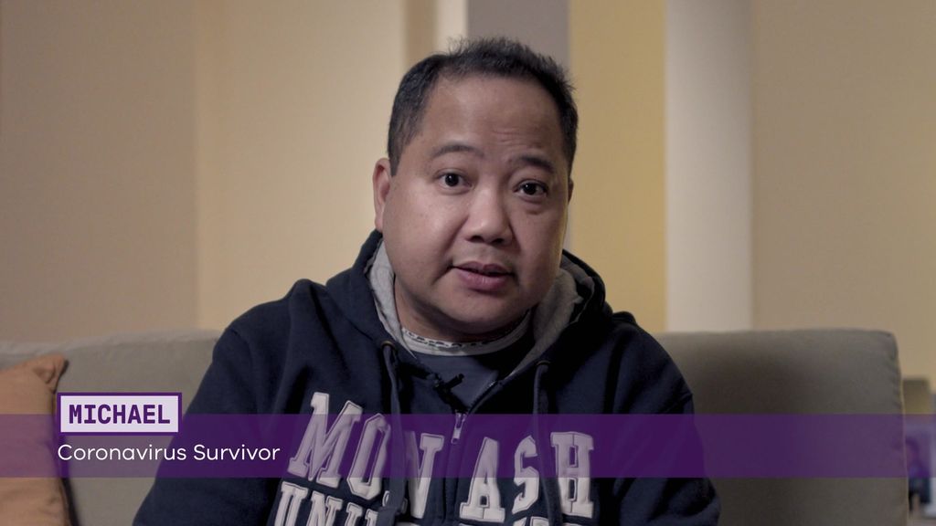 Coronavirus survivor Michael says having the virus was 'like drowning ...